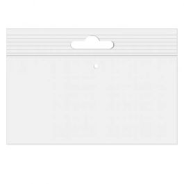 Sachet zip à transparence cristalline avec trou de suspension européen + trou d'aération 15,2x10,2cm (100 pièces) [ZE64V]