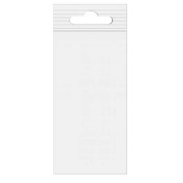 Druckverschlussbeutel mit Euroloch 10x20.5 Transparent PP 50 Mikron (100 Stück) [ZE48]