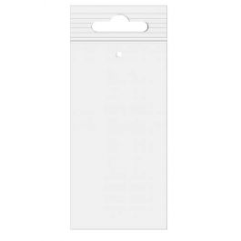Sachet zip à transparence cristalline avec trou de suspension européen + trou d'aération 10,2x20,3cm (100 pièces) [ZE48V]