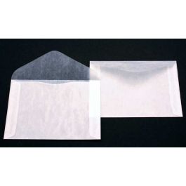 Enveloppe papier cristal 12.5x8.5cm (100 pièces) [G18]