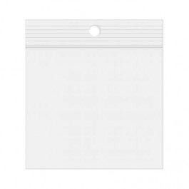 Sachet zip transparent PE-BD avec trou pour suspension 10,2x10,2cm (100 pièces) [2PR44]