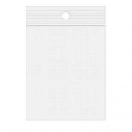Sachet zip transparent PE-BD avec trou pour suspension 15,2x22,9cm (100 pièces) [2PR69]