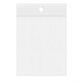 Sachet zip transparent en PE-BD avec trou pour suspension 10,2x15,2cm (100 pièces) [4PR46]