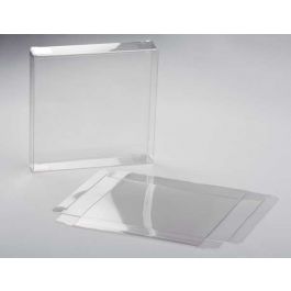 Boites cadeau plastique à transparence cristalline 14.3 x 2.5 x 14.1cm (25 Pièces) [FPB48]