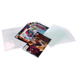 Sachet plastique refermable transparent avec rabat sécurisé pour comic 22x28 + 4cm [COMIC6PC]