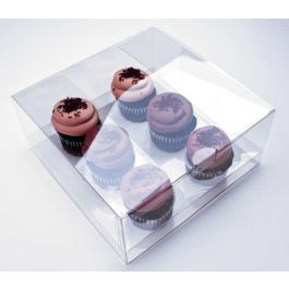Boites à Cupcake pour six cupcakes 22.9 x 22.9 x 10.2cm (100 pièces) [CBS175]