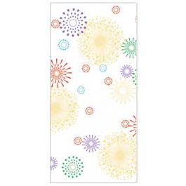 Sac à soufflet imprimé feux d'artifices 8,9x5,1x19,1cm (100 pièces) [CG3FW] En vente jusqu’à écoulement des stocks!