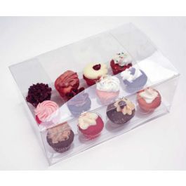 Boites à Cupcake pour une douzaine de minis cupcake 24,1 x 15,2 x 7,6cm (100 pièces) [CBS178]