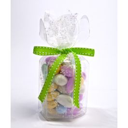 Boite à conformité alimentaire avec dessus en forme de fleur 6 x 6 x 8.9cm (25 Pièces) [FS181]