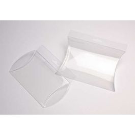 PBSH77 Boite pliante berlingot transparente avec rochet pour suspension 10x3x15 cm.