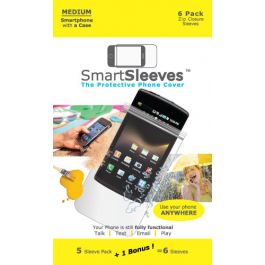 PS35Sachet plastique protecteur pour smartphone, avec fermeture à zip 8.3x13.7 cm