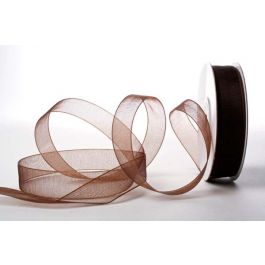 Ruban Mono Chocolat 1.5cm x 23 mètres (1 Pièce) [RIBCHC]