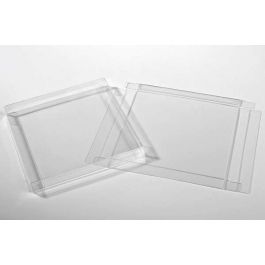 Boites cadeau plastique à transparence cristalline 14.9 x 1.6 x 14.9cm (25 Pièces) [FB190]