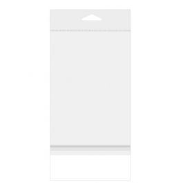 Sachet à trou de suspension refermable avec fermeture sécurisée 16.5x24.1cm (100 pièces) [HB6H9HPC]