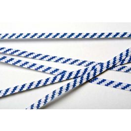 Papier Armé - lien à rayures blanc/ bleu10.2 x .4cm (1000 Pièces) [TT4WBS]