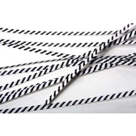 Papier Armé - lien à rayures blanc/ noir 15.2 x .4cm (1000 Pièces) [TT6WKS]