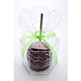 Boite à conformité alimentaire avec dessus en forme de fleur 9.5 x 9.5 x 10.2cm (25 Pièces) [FS212]