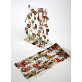 Sachet SOS imprimé décorations de noël 8.9x5.1x19.1cm (100 pièces) [G3ORN]