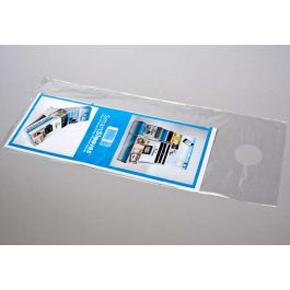Türknopftaschen Transparent 15.2x30.5cm 25 Mikron LDPE (100 Stück) [DK5]