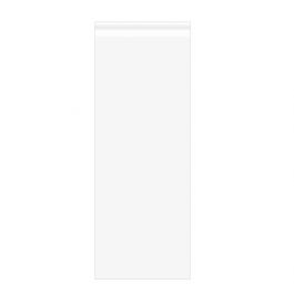 Sachet plastique plat grand format 44,3x112,4cm Refermable par Rabat Adhésif (100 pièces) [B17]