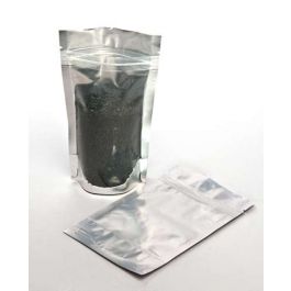 Doypack argenté 9.5 x 5.7 x 15.7 cm (57 g) (100 Pièces) [ZBGS35]