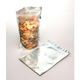 Doypack argenté 17,8 x 9,8 x 25,2 cm (283 g) (100 Pièces) [ZBGS69]