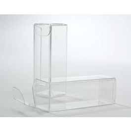 Boites cadeau plastique à transparence cristalline 2.5 x 2.5 x 7.6cm (25 Pièces) [FPB135]