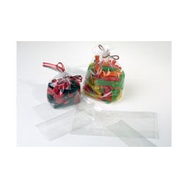 Sac à soufflet transparence cristalline 7.6x5.1x30.5cm (100 pièces) [GB12]