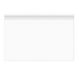 Sachet plastique plat grand format 24,1x16,5cm Refermable par Rabat Adhésif (100 pièces) [B9H6H]