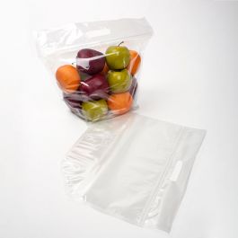 Sachet zip à transparence cristalline rigide avec poignée 20,3x10,3x22,5 cm (100 Pièces) [ZFG3]