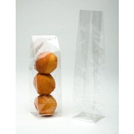 Sachet SOS à fond plat transparence cristalline 4.4x4.4x21.6cm (100 pièces) [FGCC10]