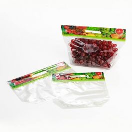 Sac à poignées avec zip transparence cristalline et trou d'aération 29,2x10,8x15,6 cm (100 Pièces) [ZFG5V]