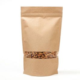 Doypack kraft 17.1 x 8.9 x 28.5 cm (340 g) (100 Pièces) [ZBGW4K]
