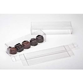 Boite pour chocolat avec plateau d'insertion 3.5 x 3.5 x 15.9cm (100 pièces) [CNDY228]