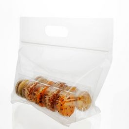 Macaron Tragetaschen mit Verschluss, Set für 10 Stück (100 Stück) [MBG5]