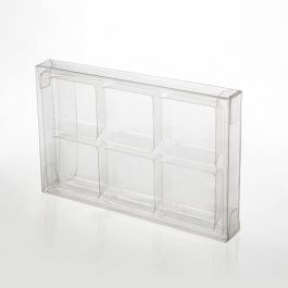 Schachteln für handgemachte Süßigkeiten für 5 Stück 7x1.4x10.3cm Transparent (25 Stück) [CNDY274]