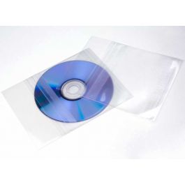 Sacs plastiques à fermeture “sécurisée” de 150 micron pour CD de 12,4x12,4cm  + rabat (100 pièces) [BD4]