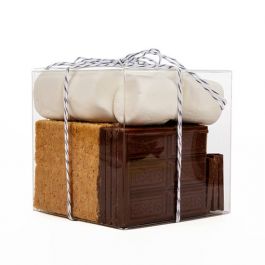 Boîtier cadeau à transparence cristalline avec fond pop up 8.9x8.9x8.9cm (25 Pièces) [PLB105]