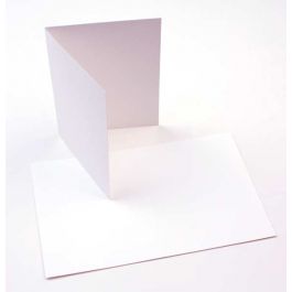 Glückwunschkarten Weiß 17.8x12.4cm (50 Stück) [PC001]