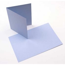 Glückwunschkarten Hellblau 17.8x12.4cm (50 Stück) [PC003]