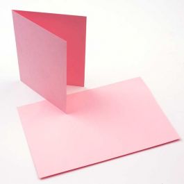 Glückwunschkarten Rosa 17,8x12,4cm (50 Stück) [PC004]