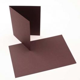 Glückwunschkarten Braun 17.8x12.4cm (50 Stück) [PC012]