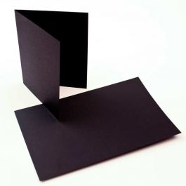 Glückwunschkarten Schwarz 17,8x12,4cm (50 Stück) [PC015]