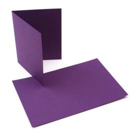 Glückwunschkarten Lila 17.8x12.4cm (50 Stück) [PC016]