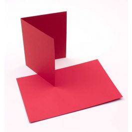 Glückwunschkarten Rot 17.8x12.4cm (50 Stück) [PC018]