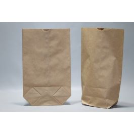 Sac en papier kraft marron avec fond en X - 70 grammes 22.5x37cm (100 pièces) [PAK2217]