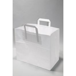 Sac pour shopping, en kraft blanchi 100g/qm 45x17x48 cm (50 pièces) [PADW4548]