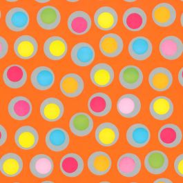 Rouleau Papier Cadeau Orange Couché Dessin Œufs (1 pièce) [FP-IO4023]