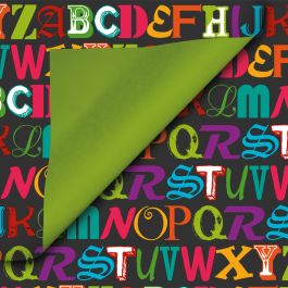 Rouleau Papier Cadeau Couché Dessin Alphabet (1 pièce) [FP-IO4193]