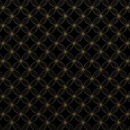 Rouleau Papier Cadeau Couché Dessin Cercles dorés (1 pièce) [FP-IO5003]